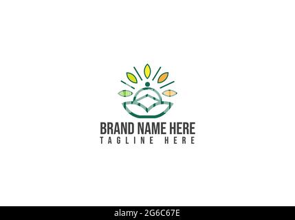 Yoga logo design and vector template design Stock Vector