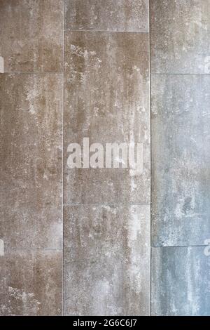 Grey stone texture pattern - patchwork tile / tiled background Stock Photo