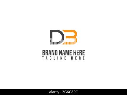 DB letter logo design Stock Vector