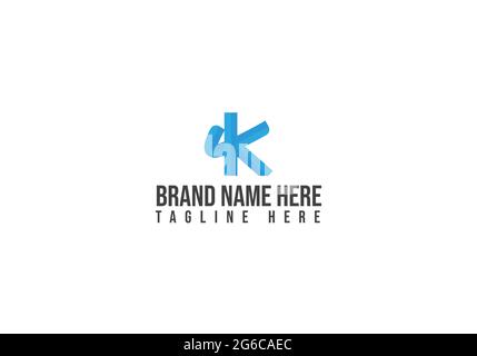 letter K logo design and vector template design Stock Vector