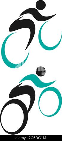 Bicycle. Bike icon logo design vector. Cycling concept Stock Vector
