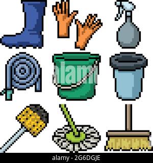 https://l450v.alamy.com/450v/2g6dgje/pixel-art-of-house-cleaning-tools-2g6dgje.jpg