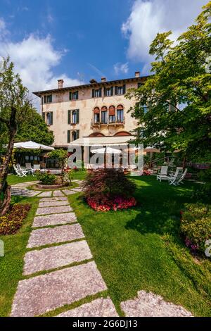 Italy Veneto Asolo Hotel Villa Cipriani Stock Photo Alamy