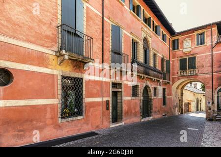 Italy Veneto Asolo Via Canova House of Eleonora Duse Stock Photo