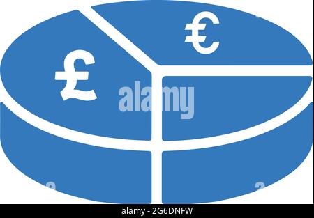 Business, data visualization, dollar, icon - Perfect use for designing and developing websites, printed files and presentations, Promotional Materials Stock Vector
