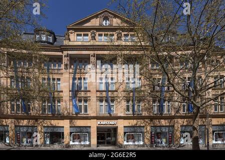 Former department store Tietz, founded 1886, today Karstadt, Bamberg, Upper Franconia, Bavaria, Germany Stock Photo