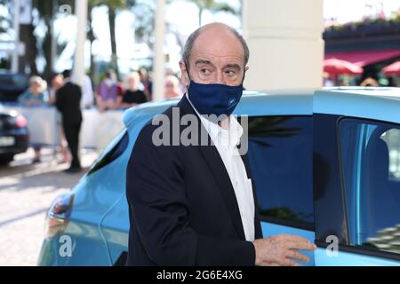 Cannes, France. 05th July, 2021. Cannes Film Festival President PIERRE LESCURE attends the Offical Jury's dinner one day ahead of the Opening of the 74th Annual Cannes Film Festival on July 5th, 2021 in Cannes, France Credit: Mickael Chavet/Alamy Live News Stock Photo