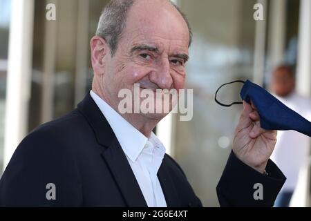Cannes, France. 05th July, 2021. Cannes Film Festival President PIERRE LESCURE attends the Offical Jury's dinner one day ahead of the Opening of the 74th Annual Cannes Film Festival on July 5th, 2021 in Cannes, France Credit: Mickael Chavet/Alamy Live News Stock Photo