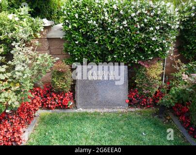 Los Angeles, California, USA 2nd July 2021 A general view of atmosphere of actress Farrah Fawcett's grave at Pierce Brothers Westwood Village Memorial Park on July 2, 2021 in Los Angeles, California, USA. Photo by Barry King/Alamy Stock Photo Stock Photo