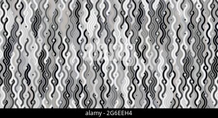 Abstract geometric pattern circles overlapping.Traditional background gray color with wave lines design for carpet,wallpaper,clothing,wrapping,batik Stock Vector