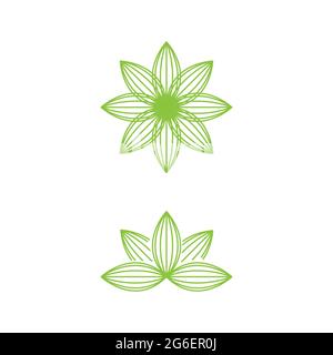 beauty lotus flower vector icon design template Stock Vector Image ...