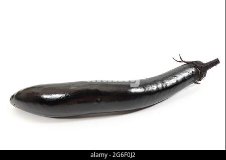 eggplant or aubergine vegetable on white background Stock Photo