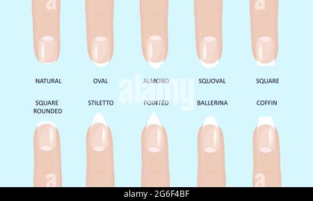 Nail shapes Vectors & Illustrations for Free Download | Freepik