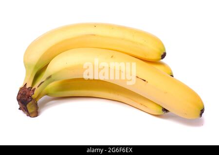A bunch of bananas close-up view on white background Stock Photo - Alamy