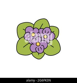 Violet olor line icon. Essential oils. Pictogram for web page, mobile app, promo. UI UX GUI design element. Editable stroke. Stock Vector