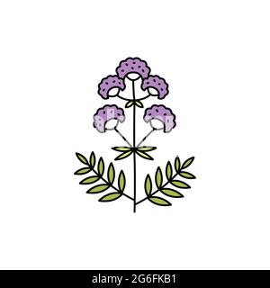 Valerian olor line icon. Essential oils. Pictogram for web page, mobile app, promo. UI UX GUI design element. Editable stroke. Stock Vector