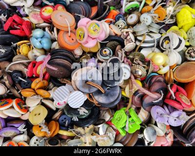 Dress button. Colorful buttons. Stock Photo