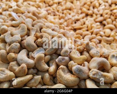 Cashew. Nuts.  Nuts shop.  Raw cashew. Stock Photo