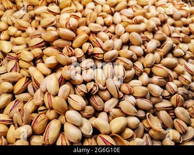 Pine nuts. Grocery shopping. Stock Photo