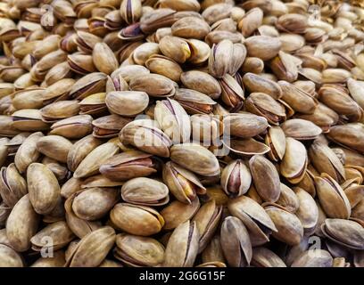 Pine nuts. Grocery shopping. Stock Photo