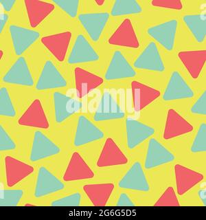 Geometric triangles vector seamless pattern for wallpaper, textile , surface, fashion , background,tile, stationary, home decor, furnishing etc. Stock Vector