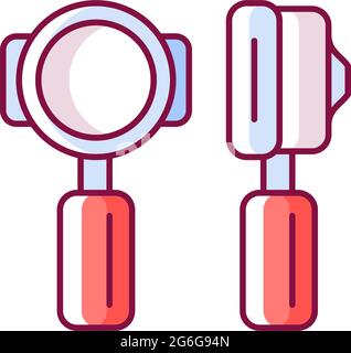 Portafilter RGB color icon Stock Vector
