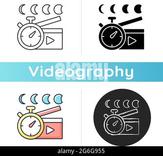 Time lapse videos icon Stock Vector