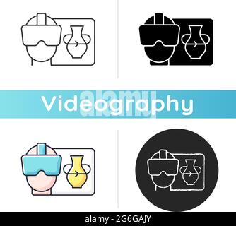 VR icon Stock Vector