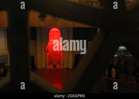 islamic music team, hall and audience Stock Photo