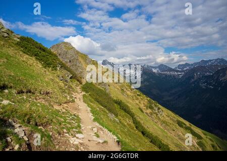Ridge trail in the Western Tatras Stock Photo - Alamy