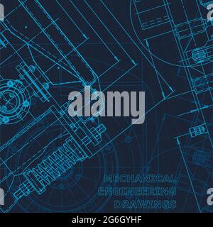 Blueprint. Technical cyberspace, Scheme plan outline Corporate Identity Stock Vector