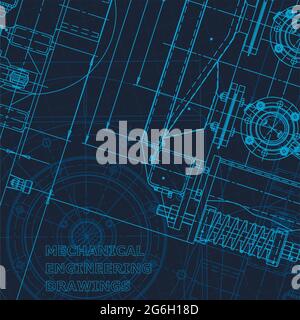 Blueprint. Technical cyberspace, Vector engineering illustration. Technical illustrations backgrounds Scheme Stock Vector