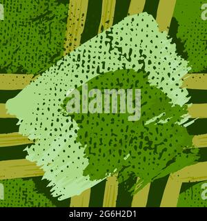 Gypsy, brazilian colorful style. Seamless pattern collage with bright, colorful elements for the design of textiles Stock Vector