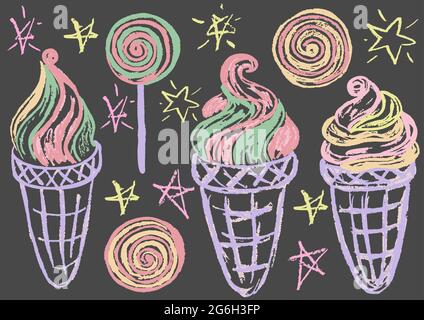 Hand Drawing Summer Icons And Symbol Set Outline Holiday Vector Illustration Stock Vector Image Art Alamy