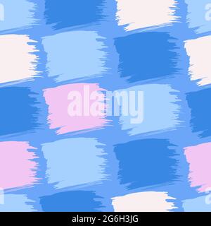 Abstract creative seamless pattern with geometric shapes and artistic background. Modern design for paper, fabrics. Texture multicolored squares Stock Vector