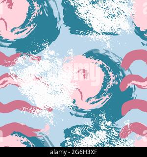 Gypsy, brazilian colorful style. Seamless pattern collage with bright, colorful elements for the design of textiles, covers, print. Abstract seamless Stock Vector