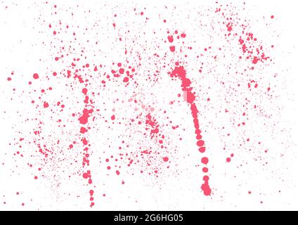Red grunge background texture. Distressed Effect. Old vintage scratches, paint spots. Distressed overlay texture Stock Vector