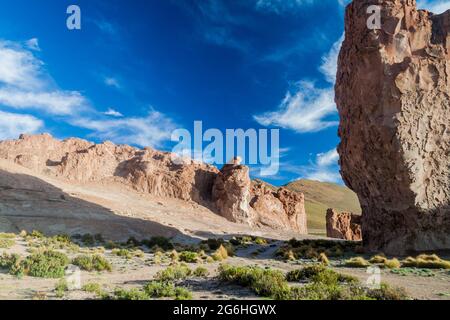 Rock formation called Italia perdida in Bolivia Stock Photo