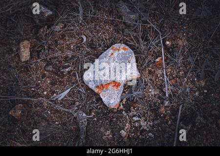 Take a close look at the rocks in nature Stock Photo