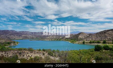 View From Above Vail Lake outside Temecula California July 2021 Stock Photo