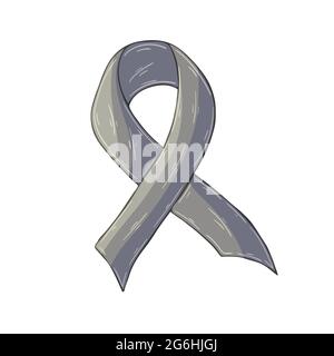 Vector icon in hand draw style. Image isolated on white background. Gray tape. Diabetes problem Stock Vector