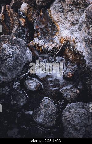 Take a close look at the rocks in nature Stock Photo