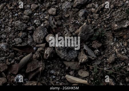 Take a close look at the rocks in nature Stock Photo