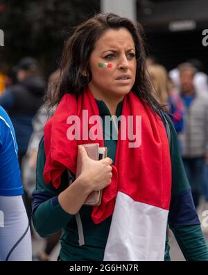 Pre game Italy v Spain, Euro 2020 Semi-Final knockout game at Wembley