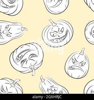 Halloween Seamless Pattern Stock Vector