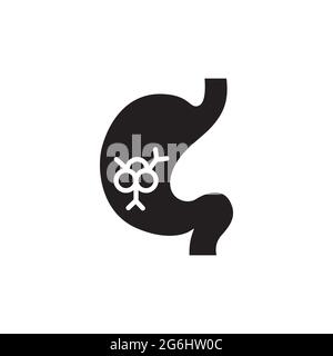 Bowel cancer color glyph icon. Oncology. Isolated vector element. Pictogram  for web page, mobile app, promo Stock Vector Image & Art - Alamy