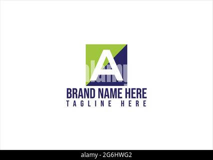 A letter logo design. a minimalist logo design and initial letter logo . Stock Vector