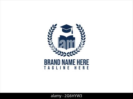 Education logo design. graduation, school, academy, university, collage logo design and vector template. Stock Vector