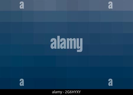Abstract pixel dark blue background. Geometric texture from dark blue squares. Vector pattern of square pixels Stock Vector