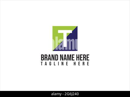 T letter logo design. T minimalist logo design and initial letter logo design Stock Vector